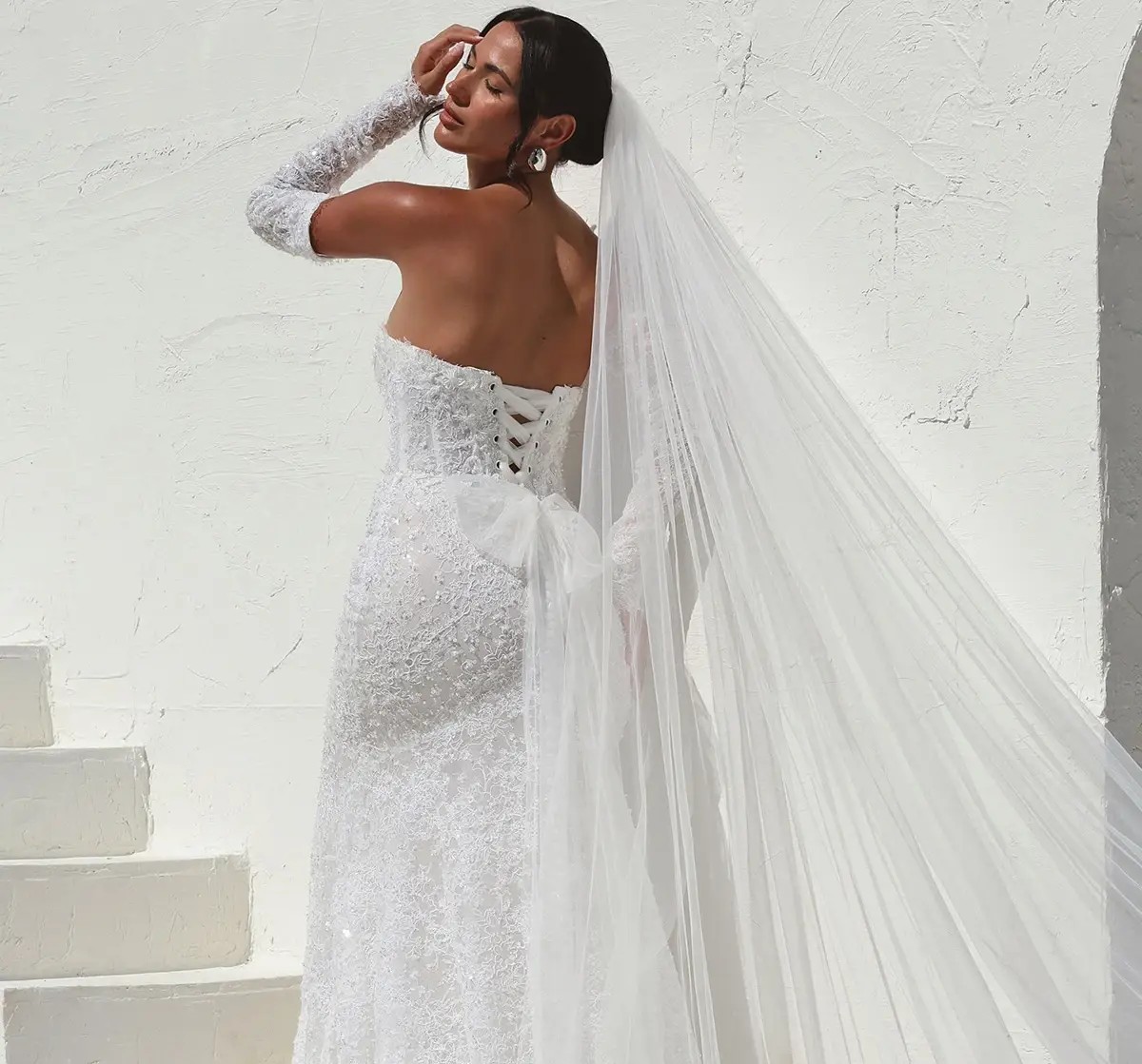 Model wearing a Martina Liana Bridal Gown