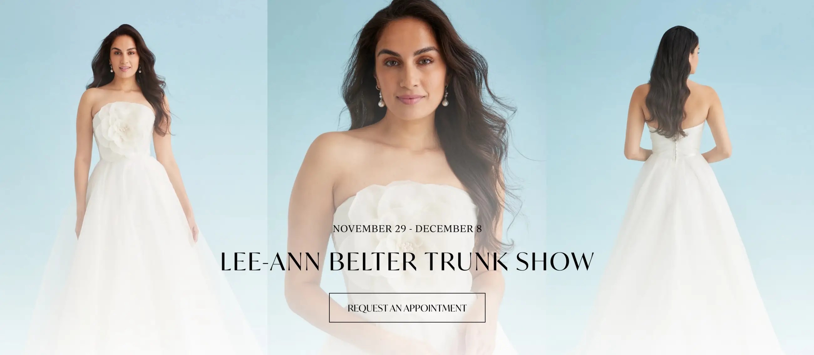 Lee-Ann Belter Trunk Show at Brides by the Falls Desktop