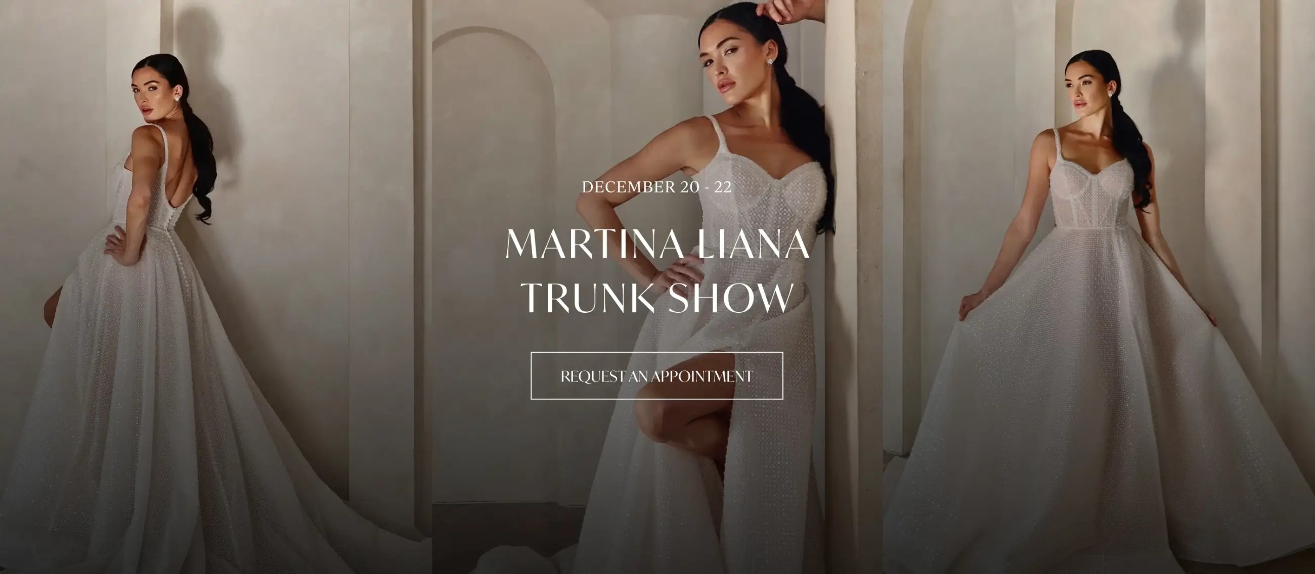 Martina Liana Trunk Show at Brides by the Falls Desktop